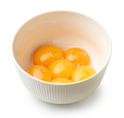 bowl of egg yolks