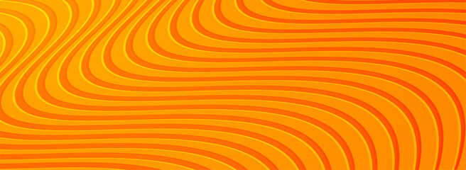 Abstract Orange Background Design with Dynamic Lines Concept.