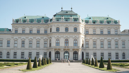 Fototapeta na wymiar Baroque Belvedere Palace in Vienna, Austria.
