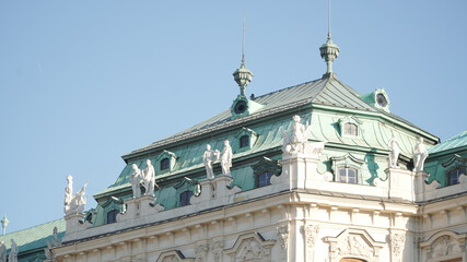 Baroque Belvedere Palace in Vienna, Austria.