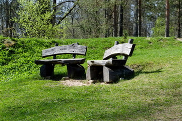 Two benches