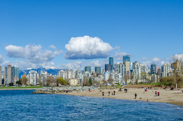 View of downtown Vancouver from the park