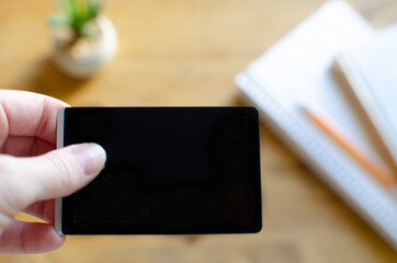 Black debit card