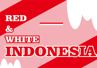 Indonesian writing and also a red background as a characteristic of Indonesia itself.