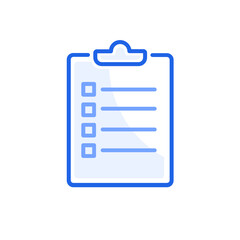 clipboard checklist simple outline icon