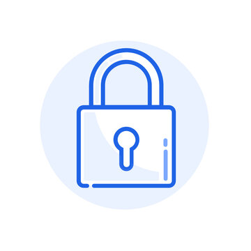 recommend clip art: closed lock padlock protect outline icon