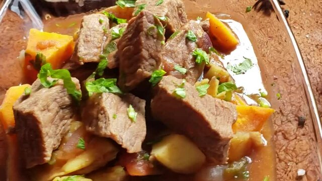 Great beef stew served hot and delicious