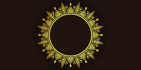 Islamic Luxury Ornament Mandala Background Template  Design.