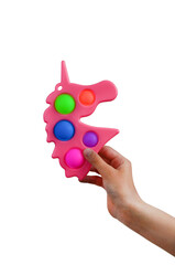 silicone educational toy for children, anti-stress push the button, trending children's games simple dimple, touch integration and concentration of attention
