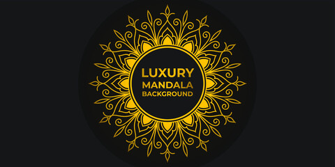 Islamic Luxury Ornament Mandala Background Template  Design.