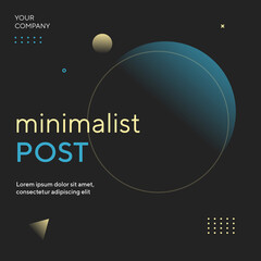 Minimalist Instagram post template design