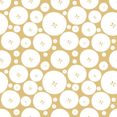 Banana slices Strawberry slices vector illustration seamless pattern. Vector templates for card, poster, flyer, banner and other use.Wrapping paper,textile,fabric.