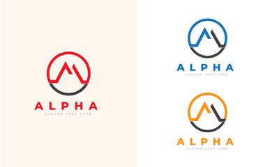 Alpha Creative Logo For Company and Business