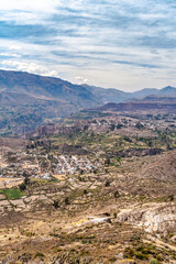Fototapeta premium CITY OF AUCARA VIEW MOUNTAINS 
