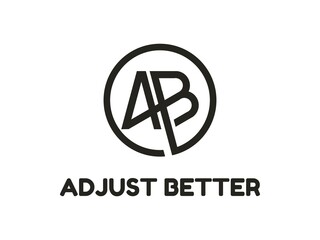 Creative Modern Monogram Logo Letter A B in Circle. Vector Simple Luxury Initial Design