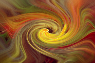 Abstract 3d Rendering of Twisted Lines.