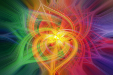 Gradient Colorful Twirl Effect Texture background. Visually Abstract Twisted Light. Twisted 3D Lines Background