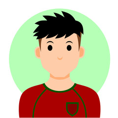 football player in vector illustration