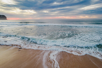 A winters sunrise at the seaside