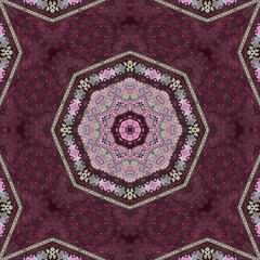 Seamless kaleidoscope or endless pattern for ceramic tile, wallpaper, linoleum, textile, web page...