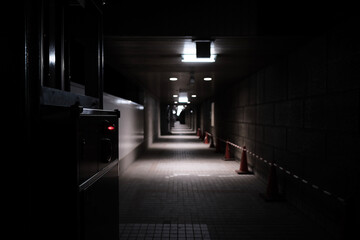 Fototapeta na wymiar light in the tunnel