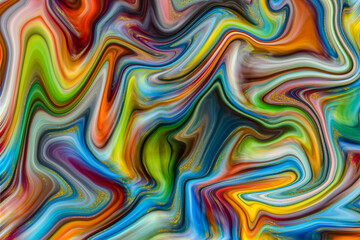 Abstract colorful paint background. Acrylic texture with marble pattern
