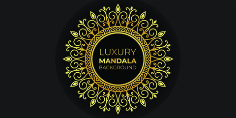Creative Luxury Ornament Mandala Vector Design Template.