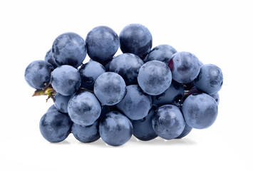 blue grape  isolated on white