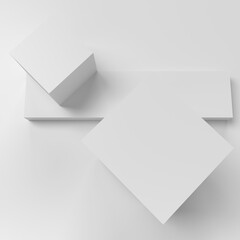 An abstract 3d high key cube shape background image.
