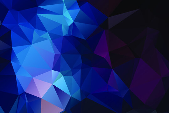 Multicolor geometric rumpled triangular low poly origami style gradient illustration graphic background. Vector polygonal design for your business. Rainbow, spectrum image.