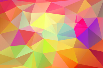 Colorful vector Low poly crystal background. Polygon design pattern. Low poly illustration, low polygon background.