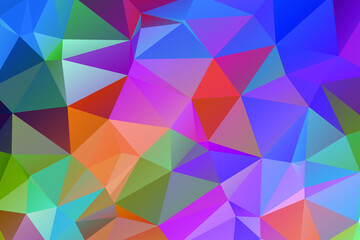 Obraz premium colorful low poly background