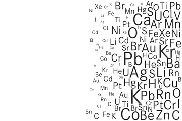 化学 科学 理科 元素 記号 勉強 背景 AI 素材 ベクター