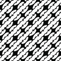  vector seamless pattern with triangular elements. abstract ornament for wallpapers and backgrounds. Black and white colors.