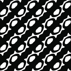  vector seamless pattern with triangular elements. abstract ornament for wallpapers and backgrounds. Black and white colors.