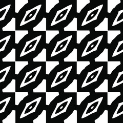  vector seamless pattern with triangular elements. abstract ornament for wallpapers and backgrounds. Black and white colors.