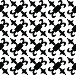  vector seamless pattern with triangular elements. abstract ornament for wallpapers and backgrounds. Black and white colors.
