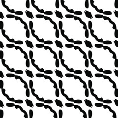  vector seamless pattern with triangular elements. abstract ornament for wallpapers and backgrounds. Black and white colors.