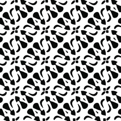  vector seamless pattern with triangular elements. abstract ornament for wallpapers and backgrounds. Black and white colors.