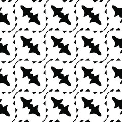  vector seamless pattern with triangular elements. abstract ornament for wallpapers and backgrounds. Black and white colors.