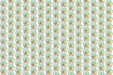 Minimal botanical art seamless pattern. Tropical monstera leaves silhouette and line art on pastel beige background. Exotic leaf vector design. Hand drawn line art