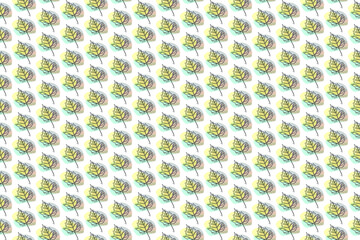 Minimal botanical art seamless pattern. Tropical monstera leaves silhouette and line art on pastel beige background. Exotic leaf vector design. Hand drawn line art