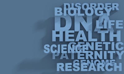 Concept of biochemistry with genome theme words list