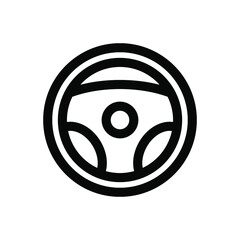 Obraz premium Steering wheel icon