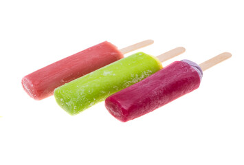 popsicles in juice isolated