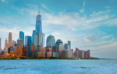 Obraz premium Manhattan skyline in New York City,USA