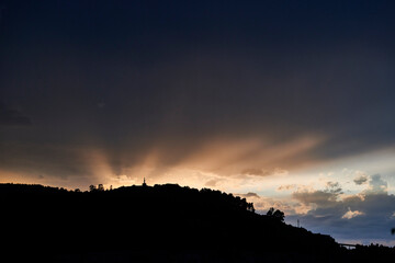 twilight  with beauty color clouds