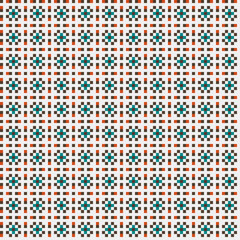 Abstract Cross Pattern generative computational art illustration