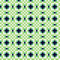 Abstract Cross Pattern generative computational art illustration