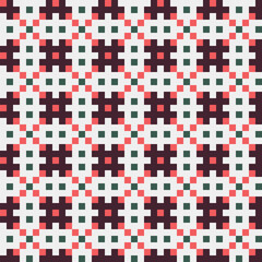 Fototapeta premium Abstract Cross Pattern generative computational art illustration